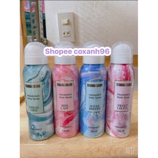Xịt thơm body Sivanna Colors Thái lan