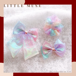 Set kẹp vải voan Cầu vồng LITTLE MUSE