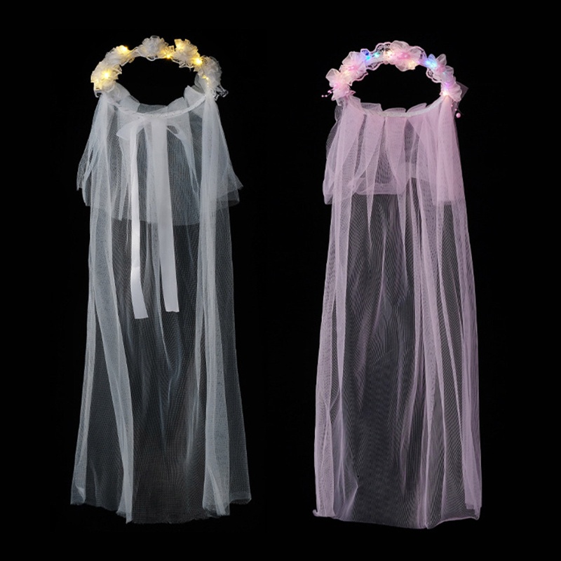 Mạng Che Mặt Đèn Led Nhiều Lớp Cho Cô Dâu