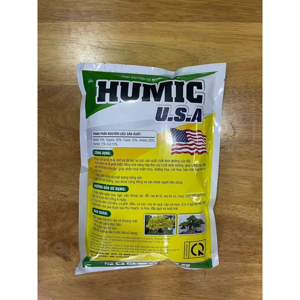 Phân bón kích rễ Humic Acid Dạng Vảy ,Nguyên Liệu NK Mỹ 1kg