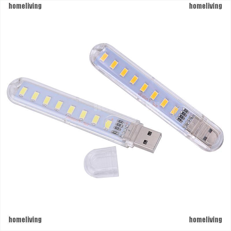 Đèn LED mini 5V 8 bóng cổng USB sạc điện thoại máy tính