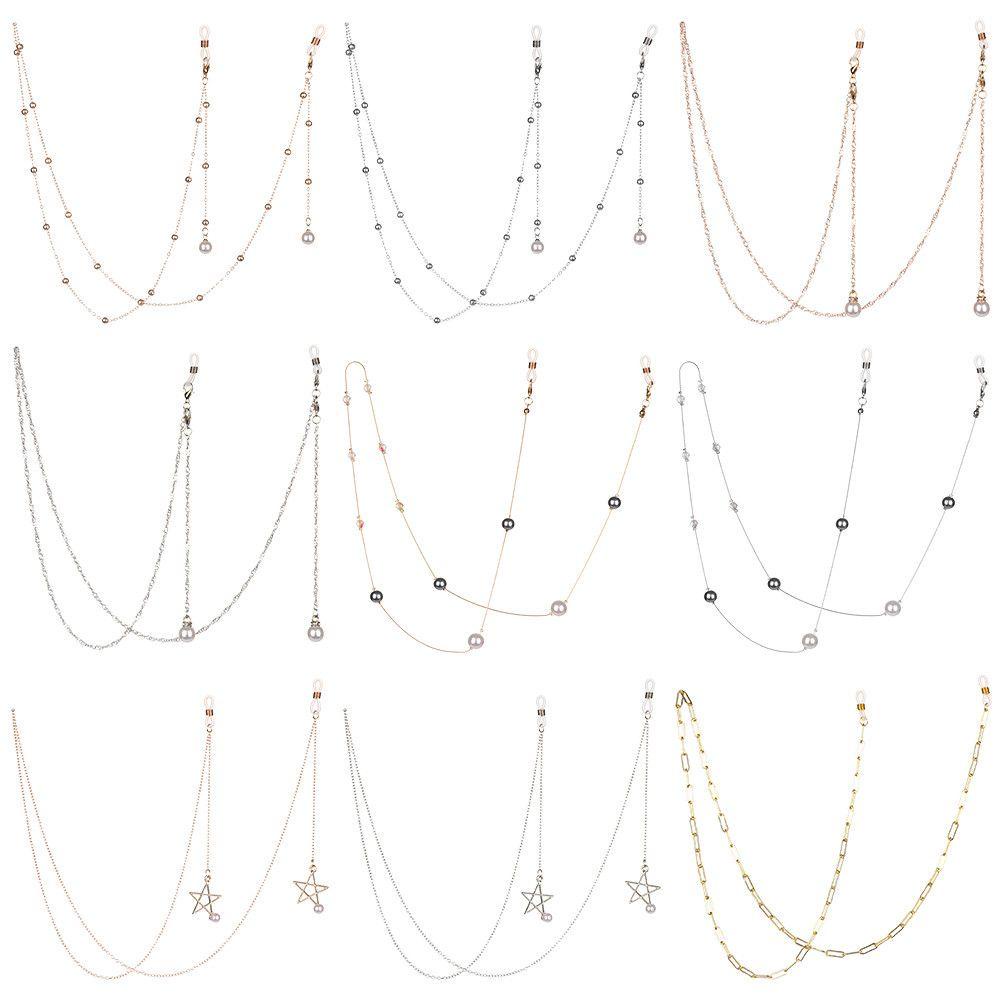 Dây Đeo Mắt Kính Chống Trượt Bằng Kim Loại Dành Cho Nam Nữ