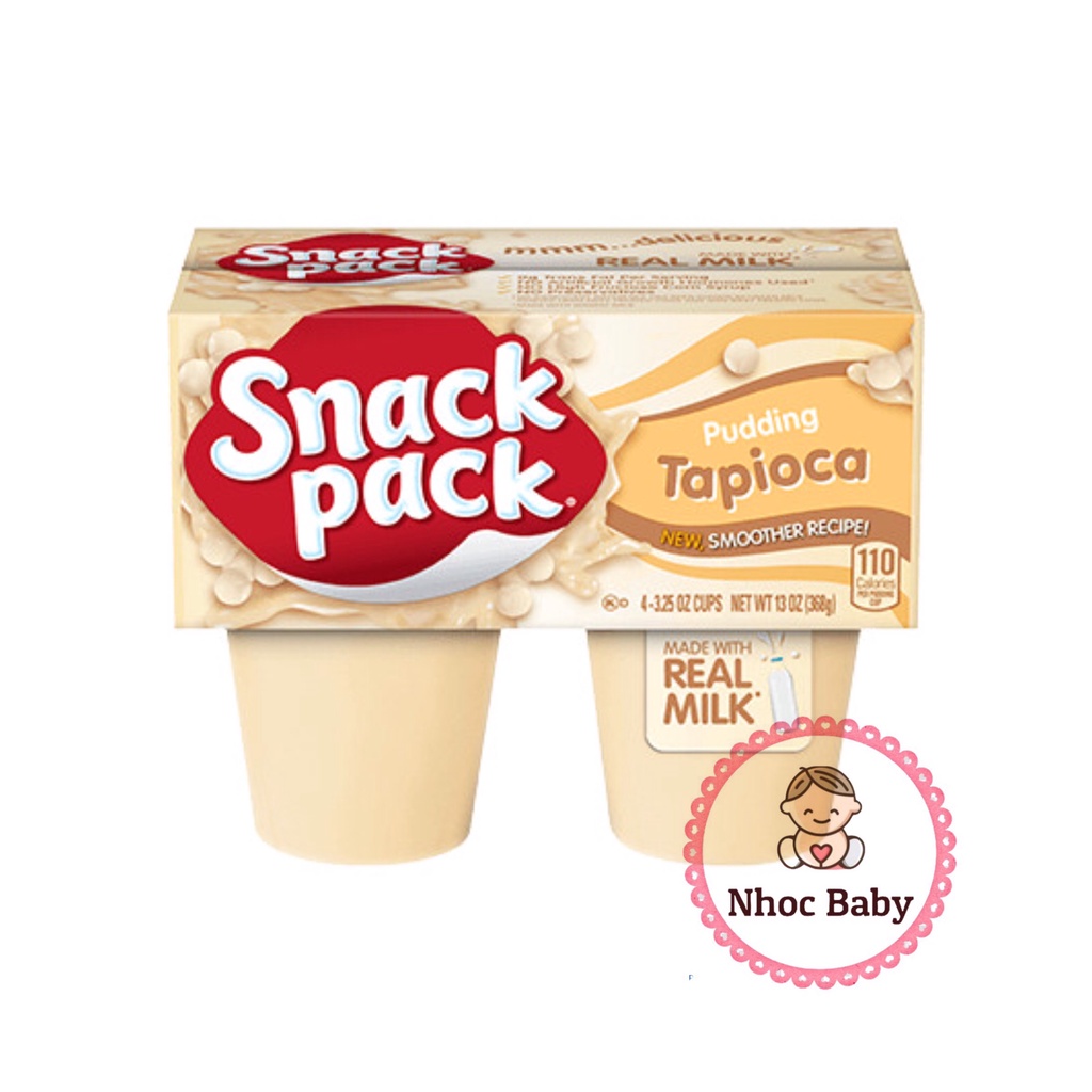 [7/2022] Váng sữa Pudding Snack Pack cho bé từ 6 tháng tuổi