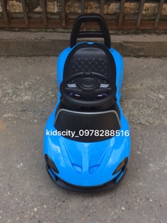 Xe ô tô bơi chân cho bé(Nhạc+Tựa lưng+cốp đựng đồ)