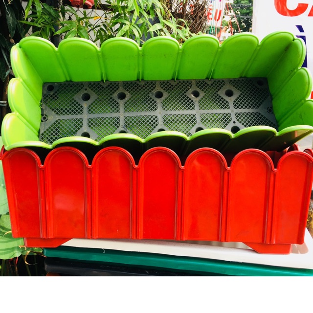 [Size Lớn] Chậu Nhựa Hàng Rào - chậu trồng cây trang trí sân vườn (nhựa tốt rất chắc chắn)