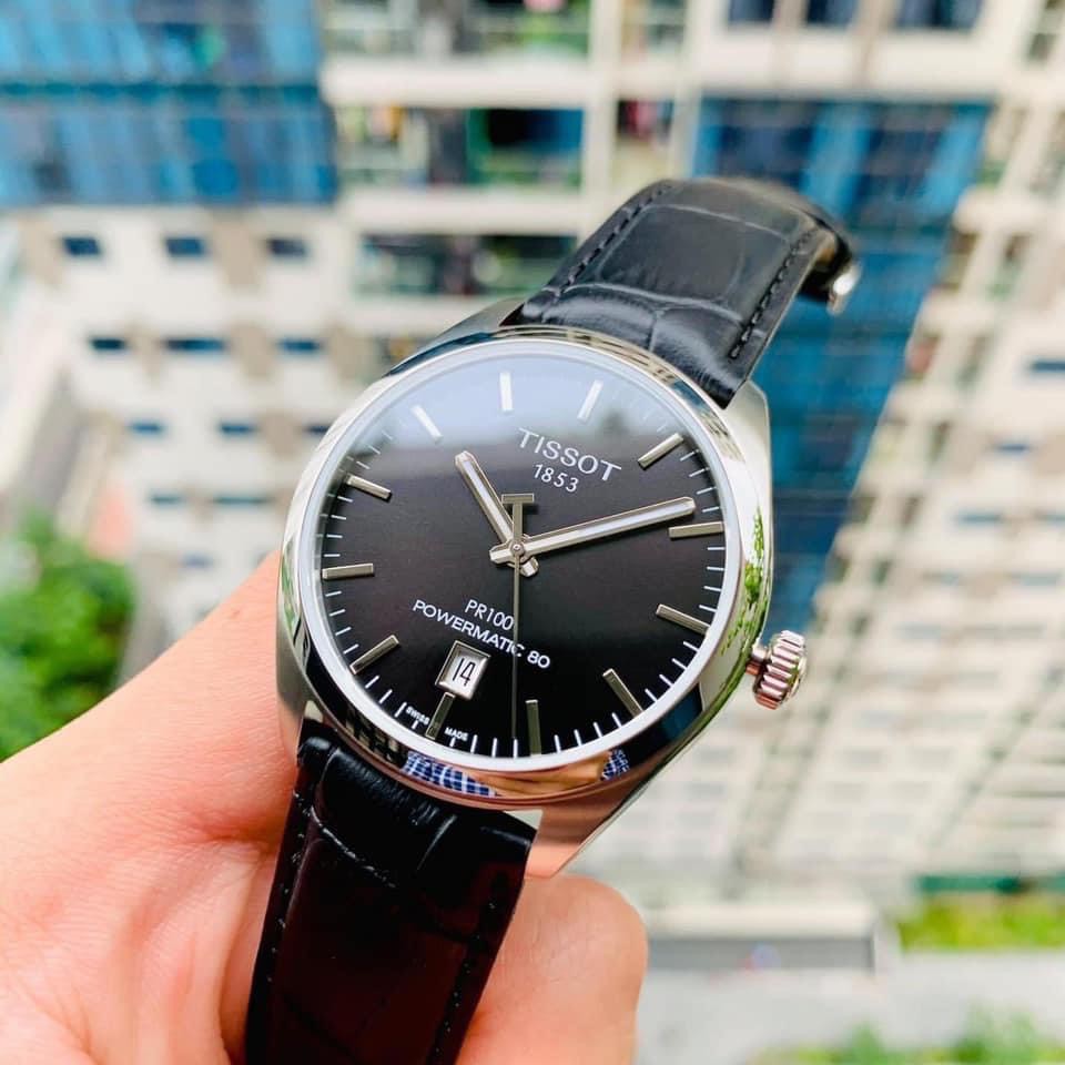 Đồng hồ nam chính hãng Tissot PR100 Automatic Black T101.407.16.051.00 - Máy Cơ tự động - Kính sapphire