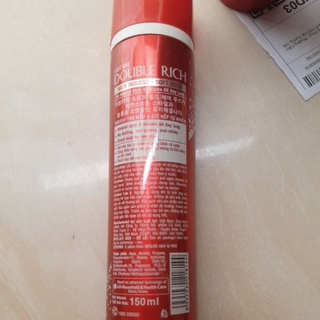 DOUBLE RICH mousse bọt tạo kiểu tóc SOFT HOLD 150ml (MẪU MỚI)