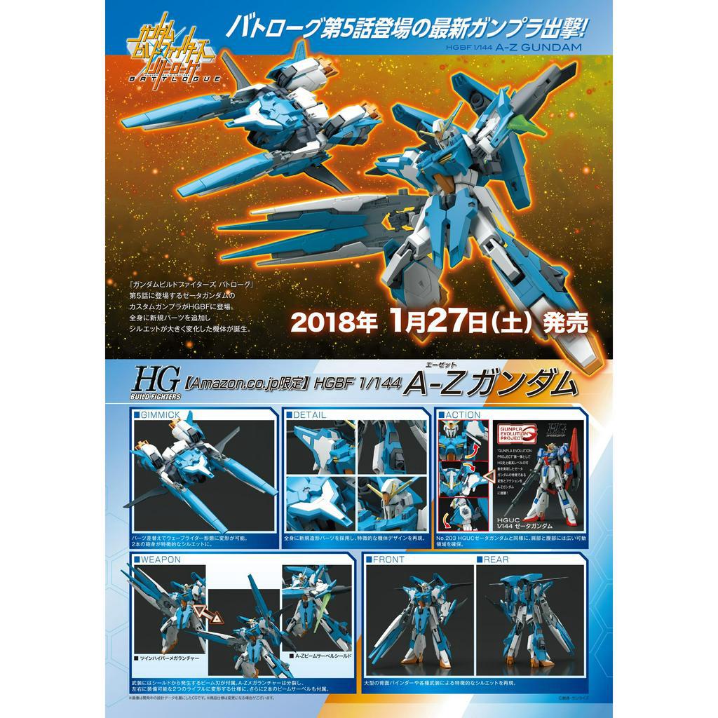 Mô hình lắp ráp Gundam HG BF A-Z Gundam