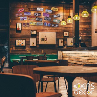 Bảng tên thiếc retro -  đạo cụ chụp ảnh sản phẩm ins, phụ kiện trang trí nhà cửa - IdeasDecor