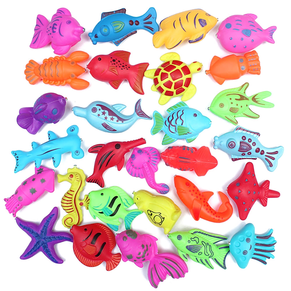 10 con cá nhựa từ tính nổi được cho bé chơi câu cá