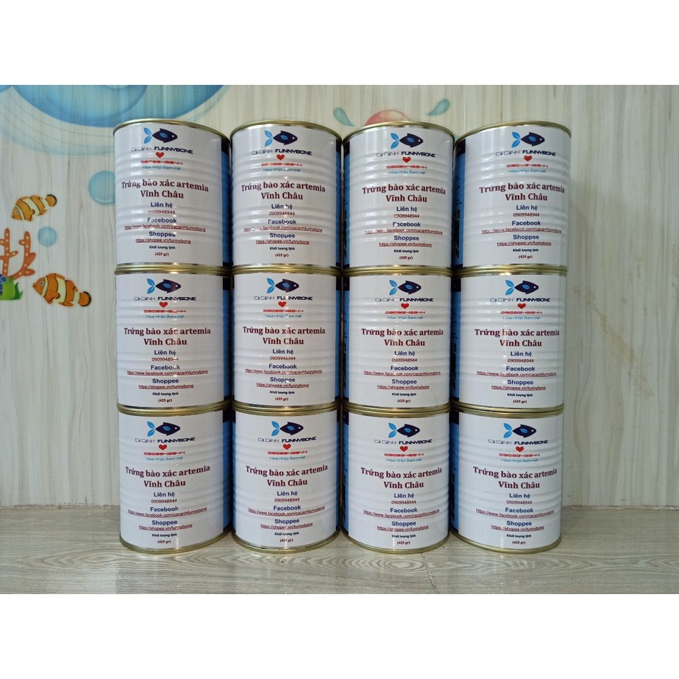 Trứng artemia Vĩnh Châu, túi hút chân không