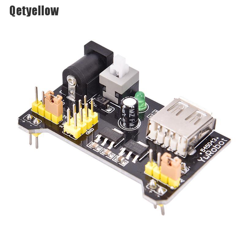 Qetyellow MB-102 Solderless Breadboard 3.3V 5V Power Supply Module, Raspberry Pi, arduino