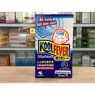 MIẾNG DÁN HẠ SỐT KOOLFEVER TÚI 2 MIẾNG