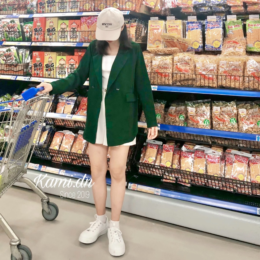 Aó blazer, áo vest 1 lớp chất đẹp mát, phom to chùm mông | BigBuy360 - bigbuy360.vn