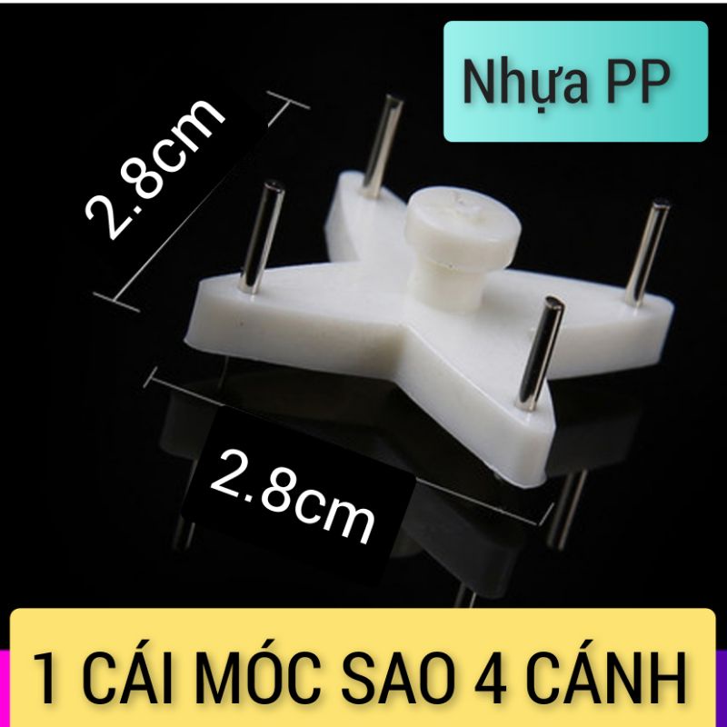 Móc đinh đóng tường hình sao treo vật dụng siêu chắc