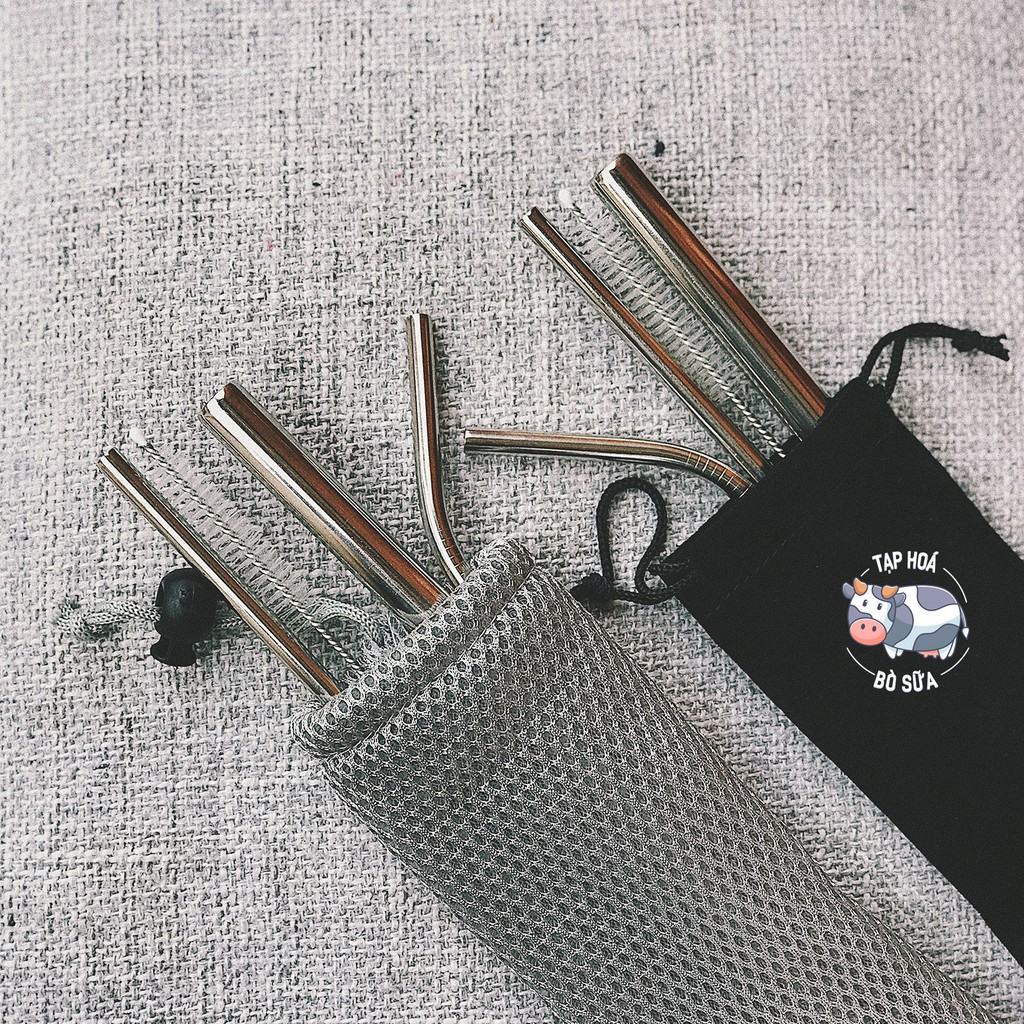Combo ống hút INOX kèm hộp đựng & cọ rửa chỉ từ 49k (Hàng loại 1 !!!!!) | BigBuy360 - bigbuy360.vn