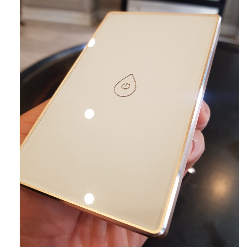Công tắc thông minh wifi tuya/smartlife viền nhôm bình nóng lạnh 20A, Công suất cao 4200w