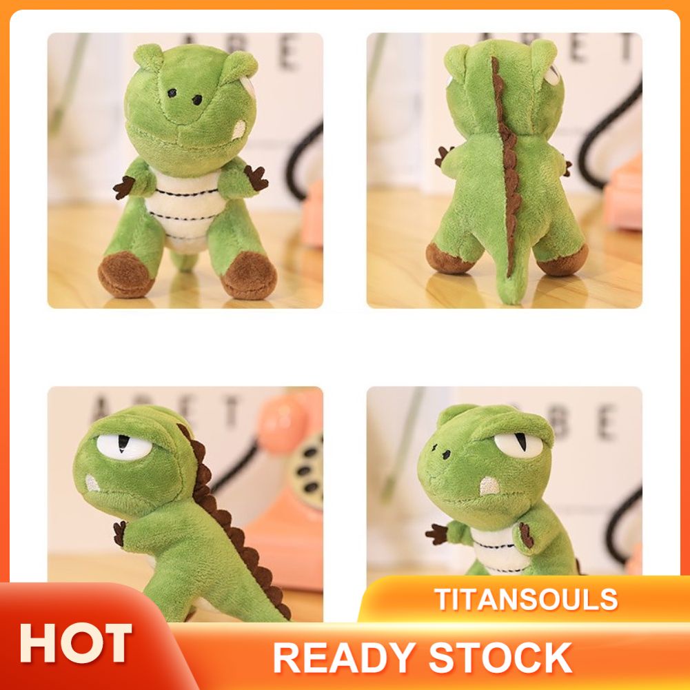 Khủng long nhồi bông 13cm trang trí quần áo búp bê