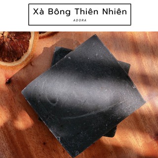 Xà phòng thủ công Than hoạt tính Bạc hà ADORA - Charcoal . Mint handmade soap