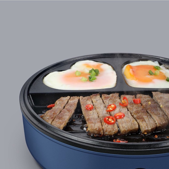 Máy làm đồ ăn sáng nướng thịt, ốp la trứng 2 trong 1 đa năng SOKANY