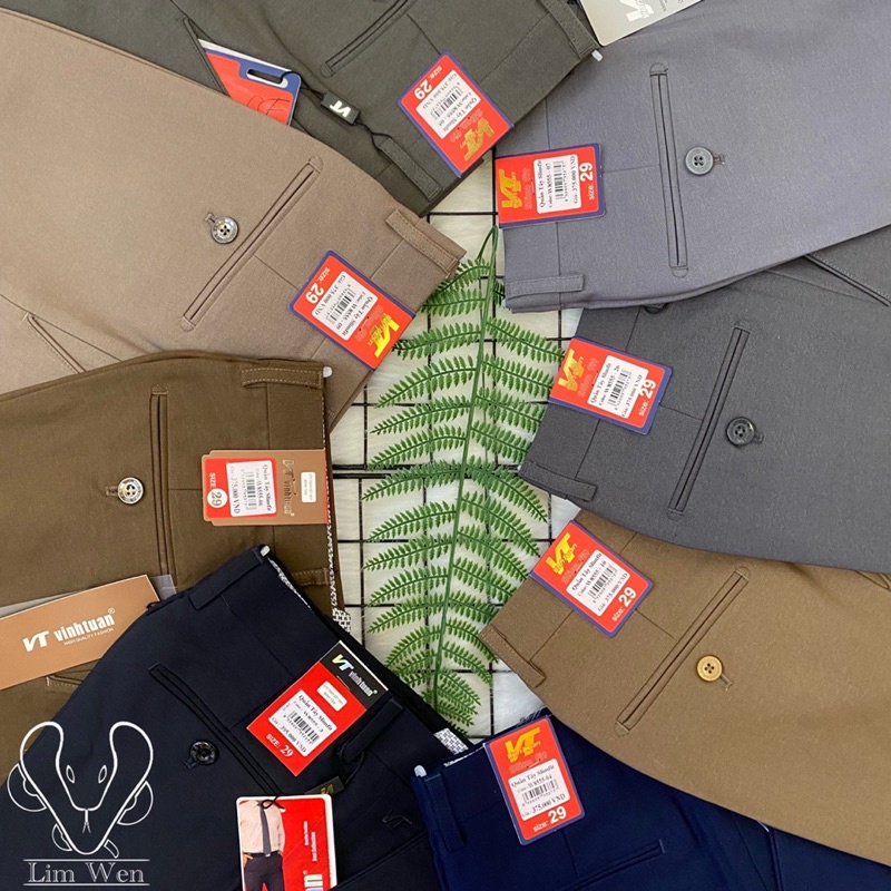 Quần tây nam dáng SlimFit ống côn Vĩnh Tuấn vải Linen hàn mỏng mát thấm hút cao cấp thương hiệu JUNSU