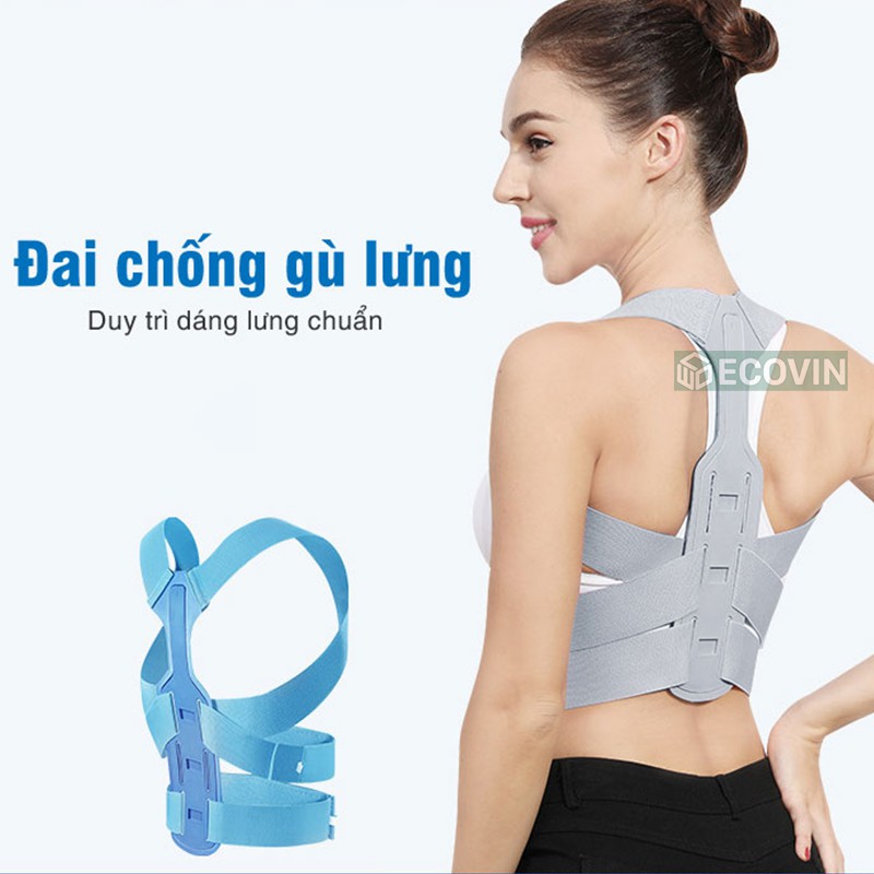 [Freeship] Đai Chống Gù Lưng Người Lớn, Dây Đeo, Đai Thẳng Lưng