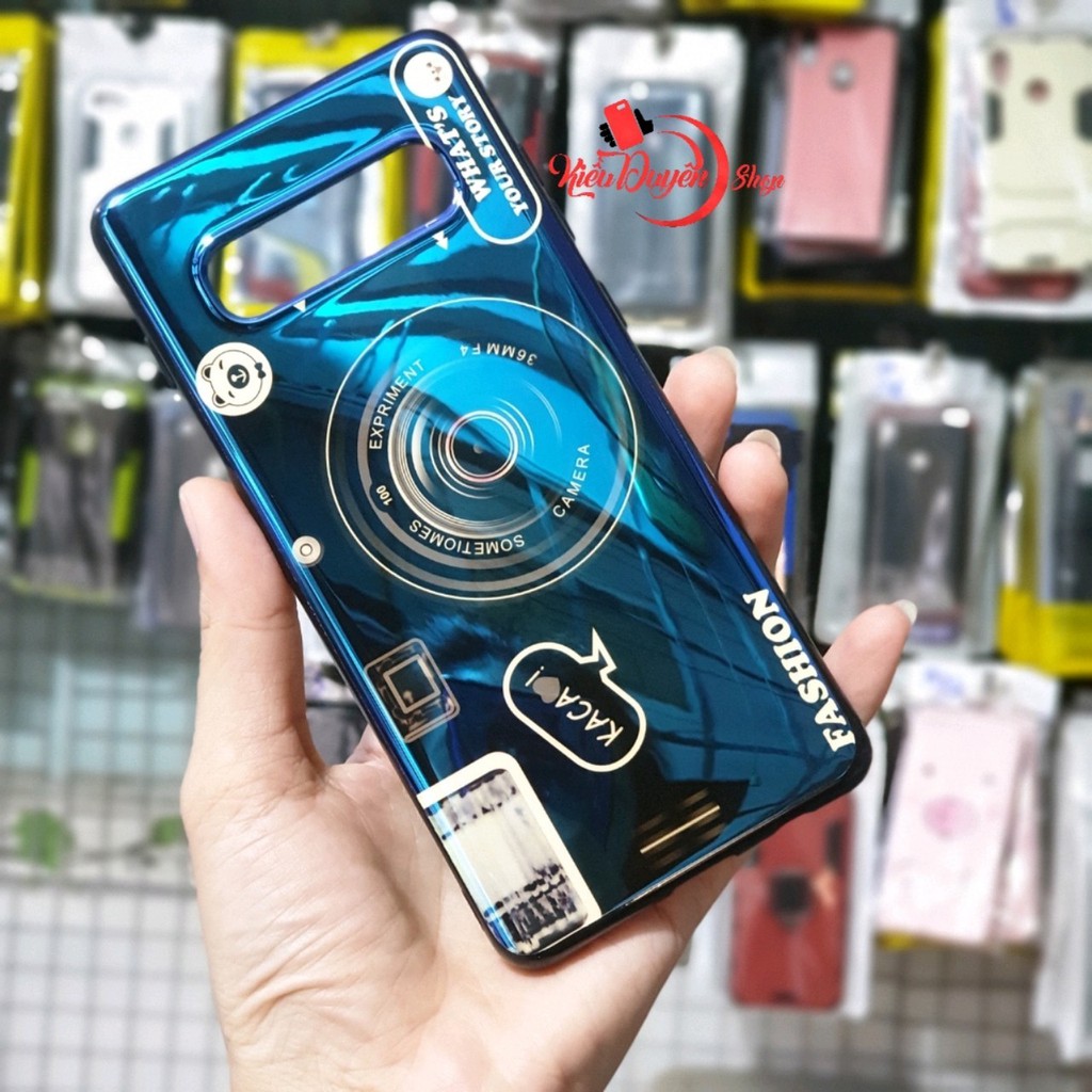 Ốp lưng Samsung Galaxy S10 Plus,S10 hình máy ảnh kèm giá đỡ và dây đeo