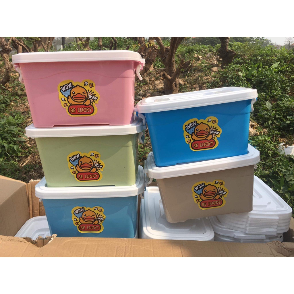 [Hàng sẵn] Combo 10 khăn ướt con ong tặng kèm thùng vịt siêu xinh