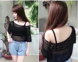 Áo bra 3 dây 3 màu đen & trắng & da