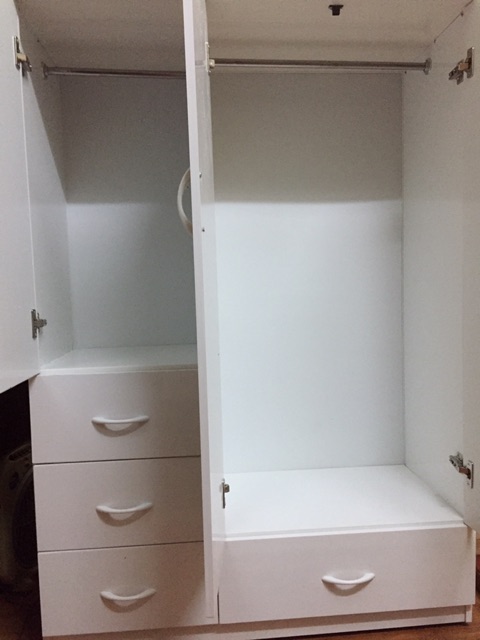 Tủ nhựa 3 buồng 4 ngăn kéo loại cao cho bé yêu