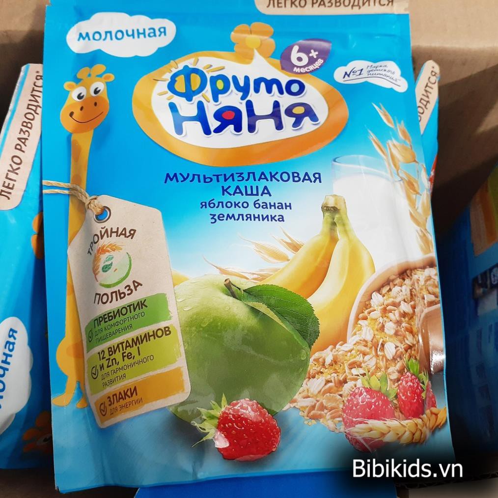 LẺ GIÁ SỈ - Bột ăn dặm Fruto Nga 200g 5M/6M nhiều vị