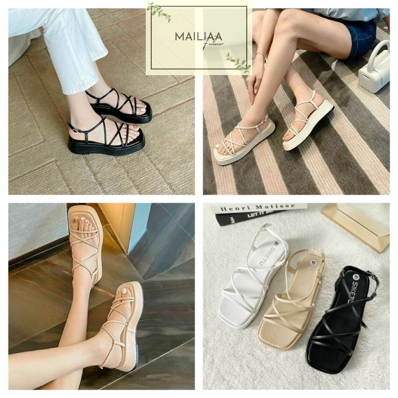 Sandal đế xuồng 3 phân MAILIAA quai chiến binh đế SIKETU