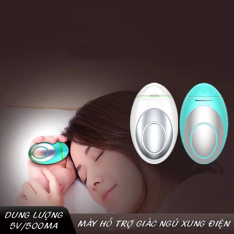 Máy hỗ trợ giấc ngủ di động cầm tay Pulse với xung điện CES vi mô giúp đi vào giấc ngủ nhanh ngủ sâu, pin sạc 5V/500mA