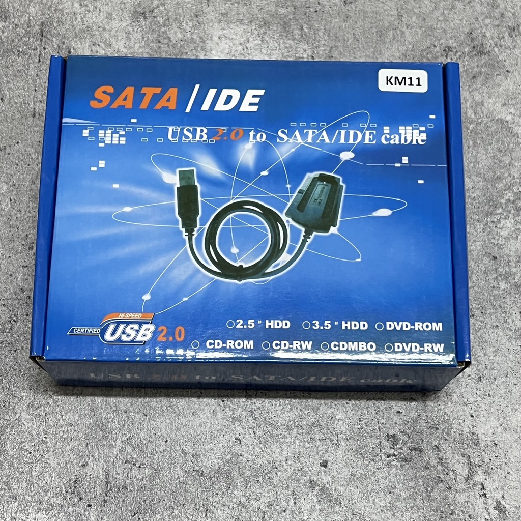 Cáp chuyển đổi USB sang IDE + SATA KM11