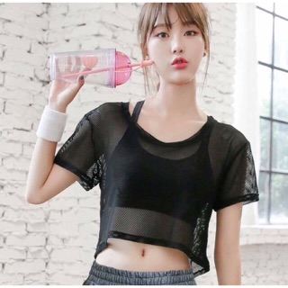 Áo Tank top lưới mặc ngoài