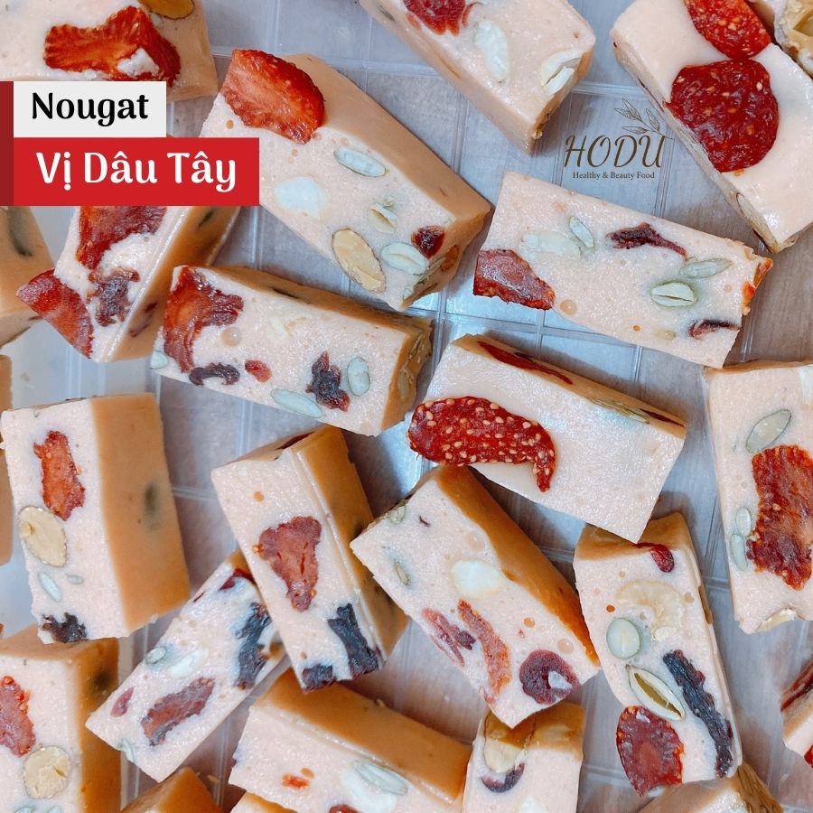 Kẹo hạt Nougat, kẹo nougat hạnh phúc ăn kiêng ăn vặt thơm ngon healthy 500gram | HODU - Thế giới đồ ăn healthy