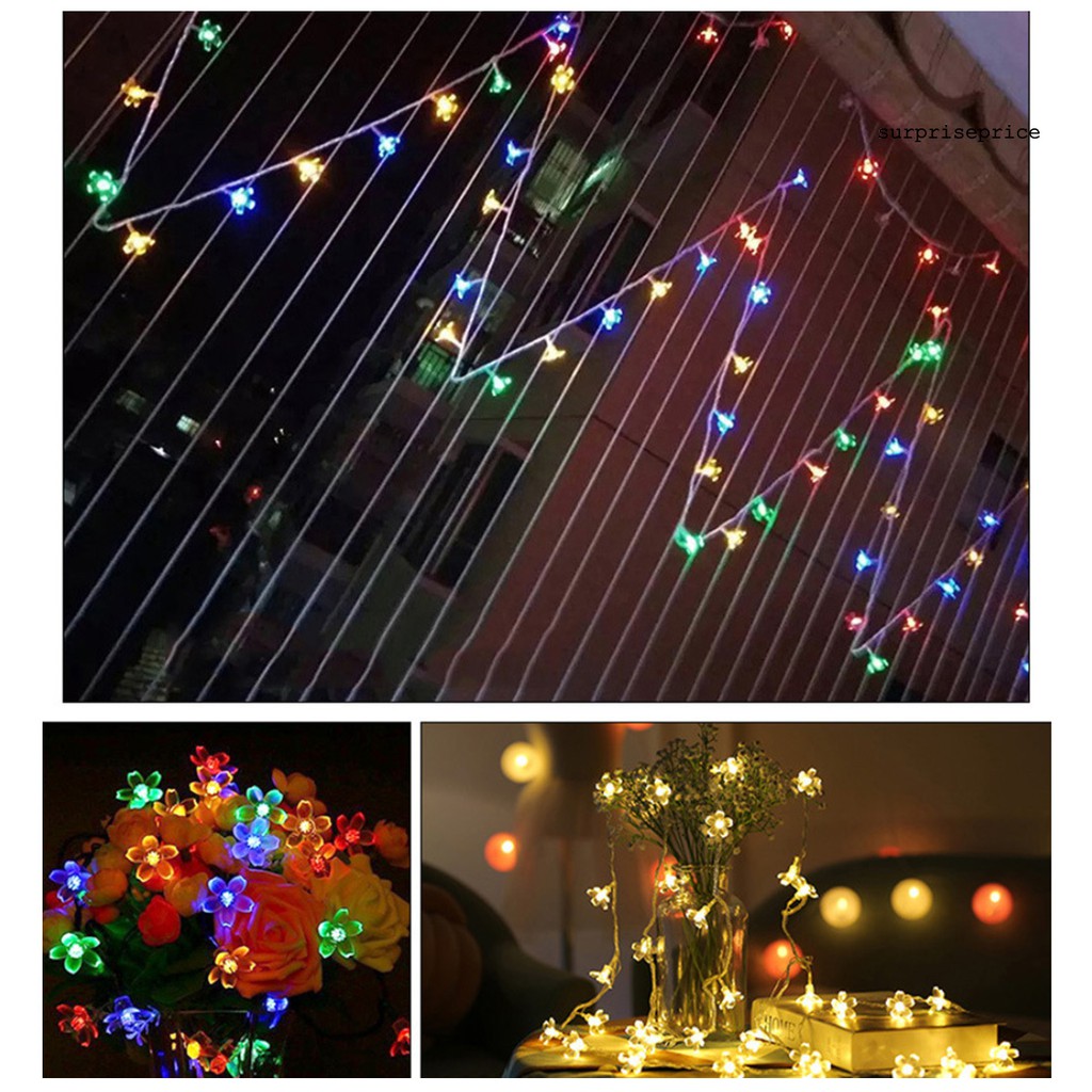 Dây Đèn Led 3m / 5m Hình Hoa Anh Đào Trang Trí Giáng Sinh