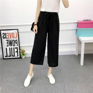 Quần lửng ống rộng cá tính