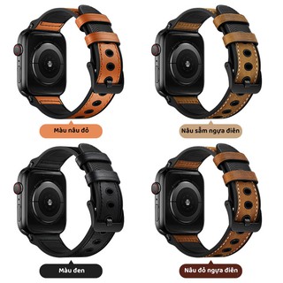 Dây silicon bọc da bò cho Apple Watch