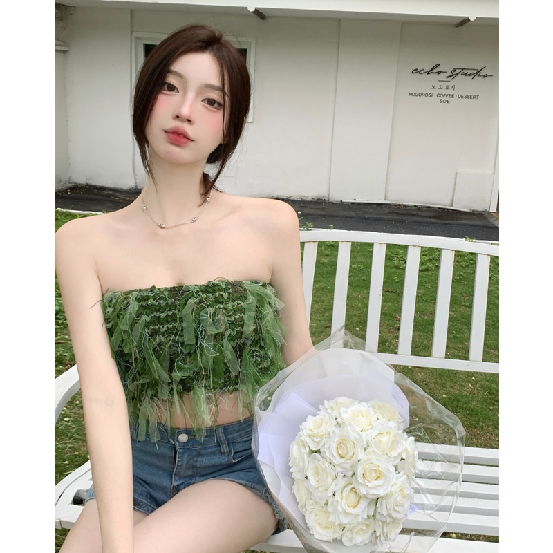 Áo Ống Không Tay Dễ Phối Đồ Thời Trang Mùa Hè Quyến Rũ Dành Cho Nữ