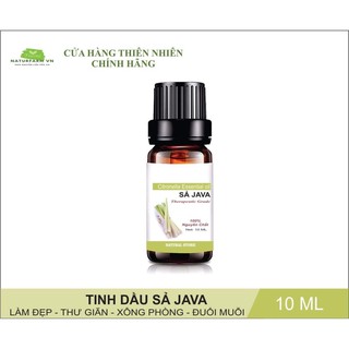 Tinh dầu sả java nguyên chất Naturfarm [ Citronella Essential Oil - 10ML ]