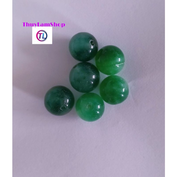 Viên đá xanh 12li thanh tẩy bài tarot, handmade, DIY, sưu tầm