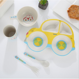 Oder sll- Set ăn dặm cho bé 5in1 hàng nhựa cao cấp xuất Nhật