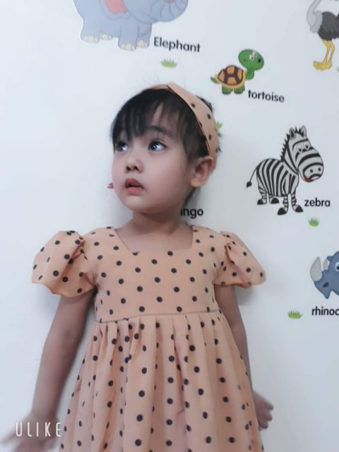[Hàng loại 1] Đầm chấm bi thiết kế dễ thương cho bé gái