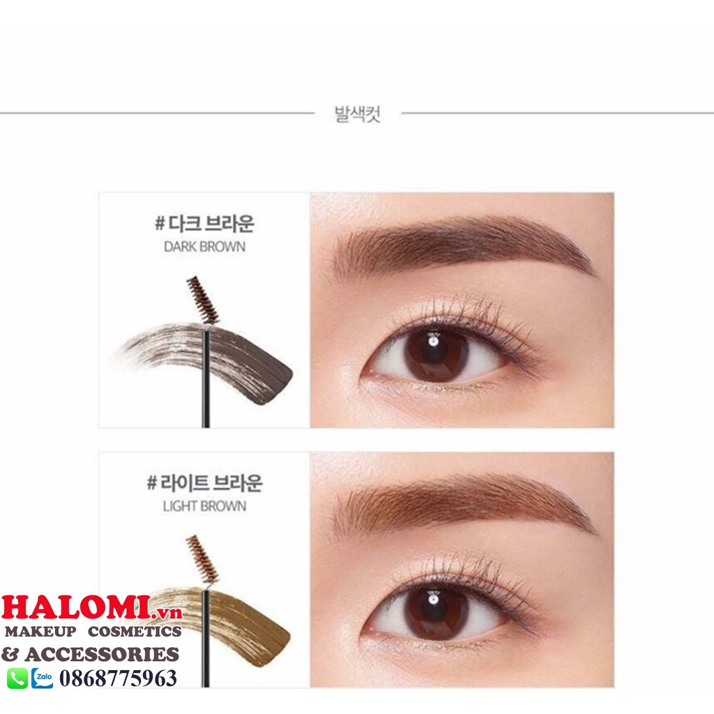 Mascara Chuốt Lông Mày Klavuu Cao Cấp Chính Hãng Có Màu Nâu Và Nâu Đen