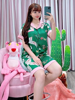 Bộ ngủ lụa satin cao cấp