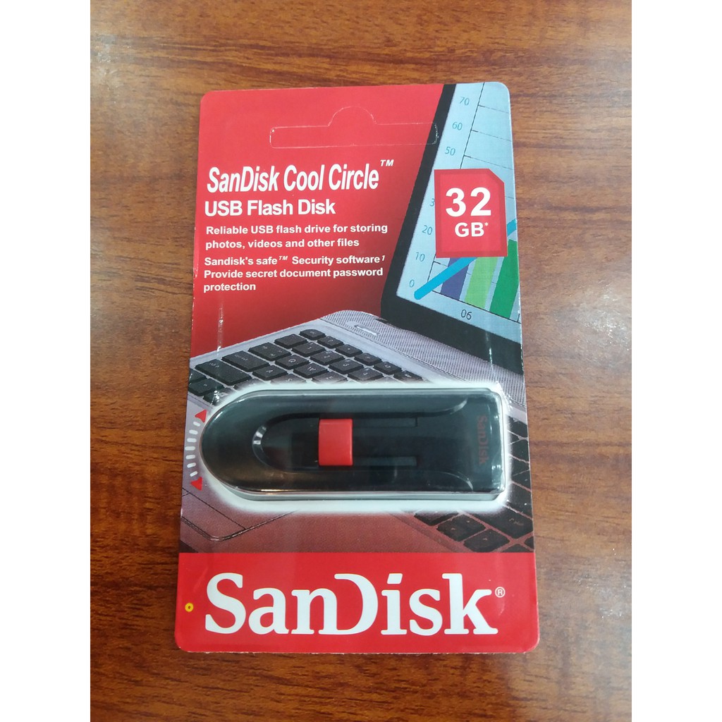 USB 3.0 32GB/16GB Sandisk Cool Circle - Bảo hành 5 năm