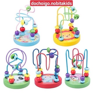 Đồ chơi gỗ thông minh-luồn hạt mini cho bé