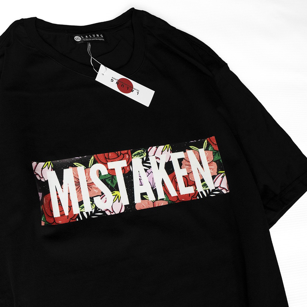 Áo Phông Cotton Unisex Hoạ Tiết MISTAKEN Mã 985