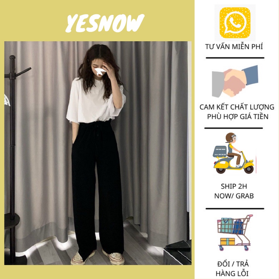 QUẦN ỐNG RỘNG Simple Pants Unisex  - quần suông ống rộng chất đẹp đứng dáng - YESNOW--